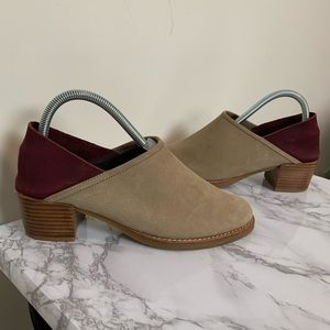 All Black Suede Colorblock Booties